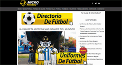 Desktop Screenshot of microfutbolcol.com