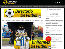 Tablet Screenshot of microfutbolcol.com